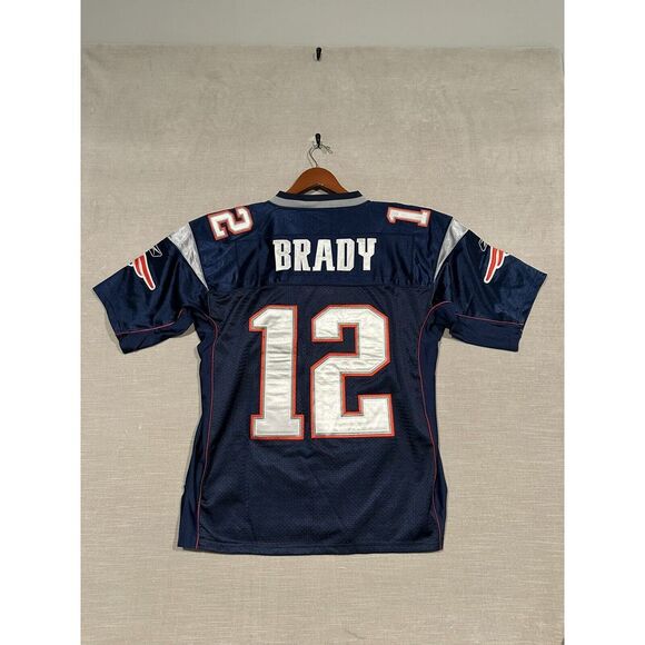Tom Brady #12 On‎ Field Jersey Reebok NFL Equipment Adult Size 48 (XL) Patriots - Picture 7 of 9